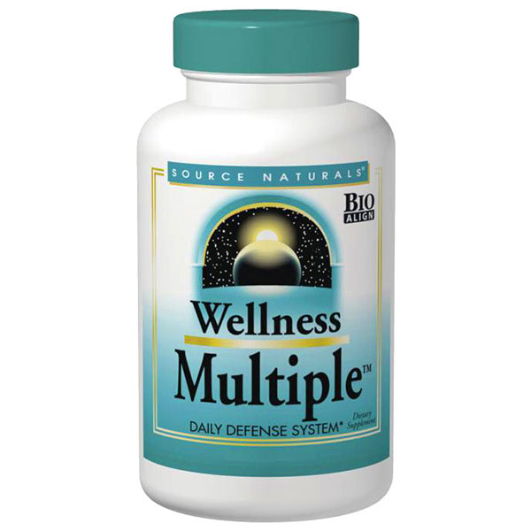 Wellness Multiple, Vitamins & Antioxidants, 60 Tablets, Source Naturals