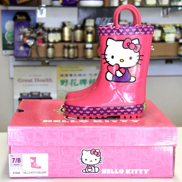 Western Chief Girls Rainboot - Hello Kitty Delight, Pink