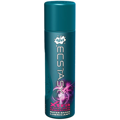 WET International Wet Ecstasy Xtra Cooling Sensation Lubricant, Water Based Lube, 3.6 oz, WET International