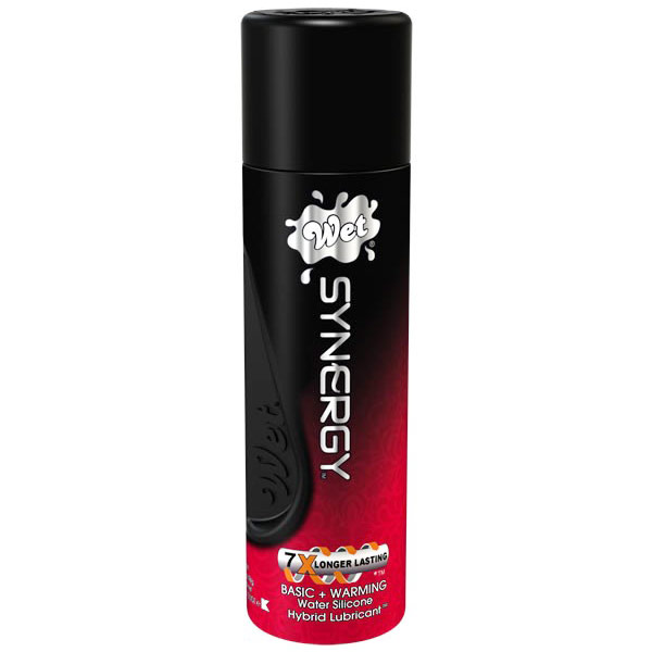 WET International Wet Synergy Water + Silicone Hybrid Lubricant, Warming, 1.9 oz, WET International