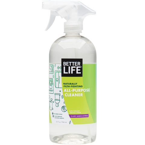 What-Ever! Green All Purpose Cleaner, Clary Sage & Citrus, 32 oz, Better Life Green Cleaning