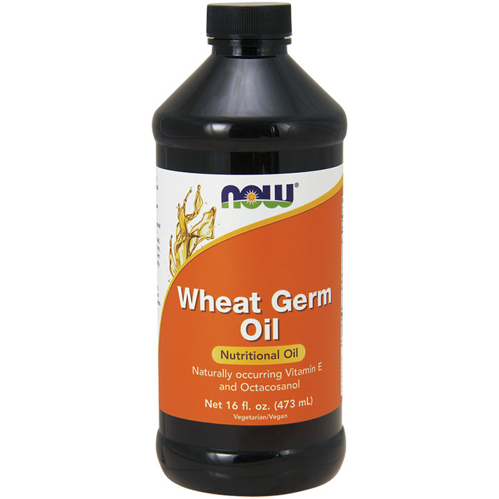 Wheat Germ Oil Liquid, Expeller Pressed Vegetarian 16 oz from NOW Foods