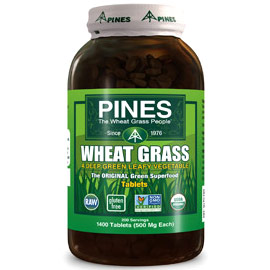 Wheat Grass 500mg 1400 tablets from Pines International