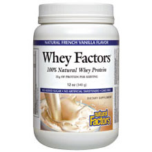 Whey Factors - Unflavored, 100% Natural Whey Protein, 2 lb, Natural Factors