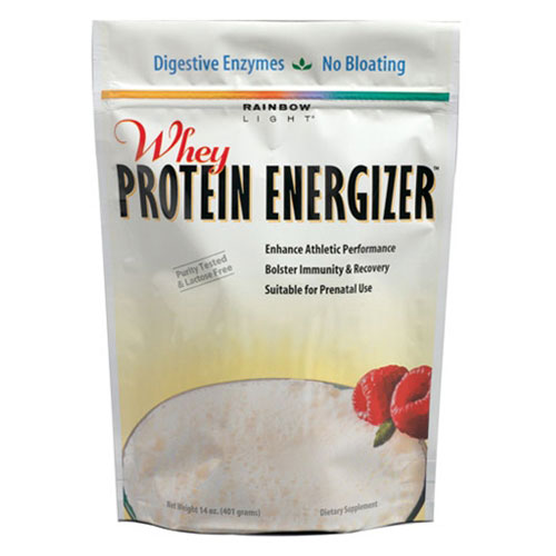 Rainbow Light Whey Protein Energizer, Vanilla Flavor, 14 oz, Rainbow Light