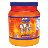 NOW Foods Whey Protein Vanilla with Glutamine 1 lb, NOW Foods