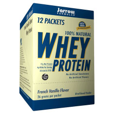 Whey Protein Packet - Vanilla, 12 Packets, Jarrow Formulas