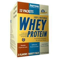 Whey Protein Packet - Variety Pack, 12 Packets, Jarrow Formulas