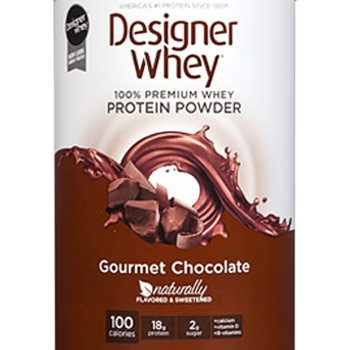 100% Premium Whey Protein Powder, Gourmet Chocolate, 12 oz, Designer Whey