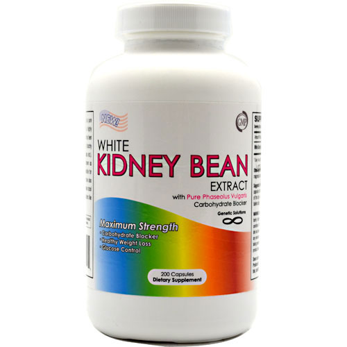 White Kidney Bean Extract, 200 Capsules, Genetic Solutions