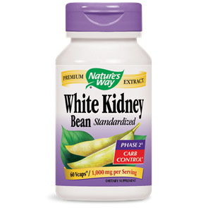 White Kidney Bean Standardized, 60 Vcaps, Natures Way