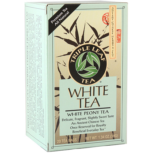 White Tea, 20 Tea Bags x 6 Box, Triple Leaf Tea