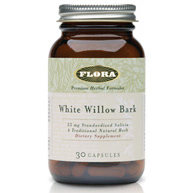 White Willow Bark, 30 Capsules, Flora Health