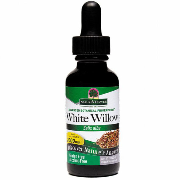 White Willow Bark Extract Liquid Alcohol-Free, 1 oz, Natures Answer