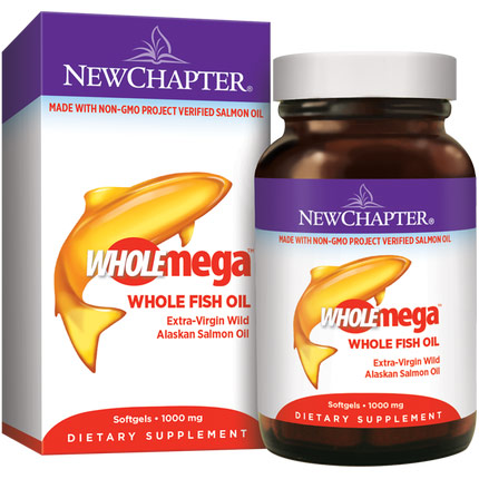 New Chapter Wholemega Fish Oil 1000 mg, 180 Softgels, New Chapter