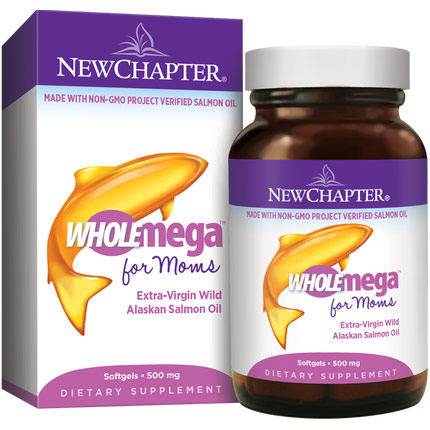 Wholemega for Moms 500 mg, 90 Softgels, New Chapter