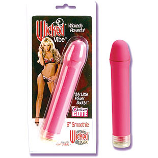 Wicked Vibe Keri Sable 6 Inch Smoothie - Pink, California Exotic Novelties