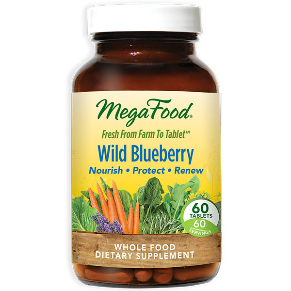 MegaFood DailyFoods Wild Blueberry, 60 Tablets, MegaFood