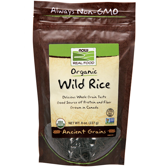 Wild Rice, Organic, 8 oz, NOW Foods