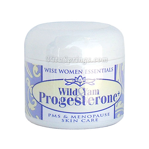 Wild Yam & Progesterone Cream, 2 oz Jar, Wise Essentials