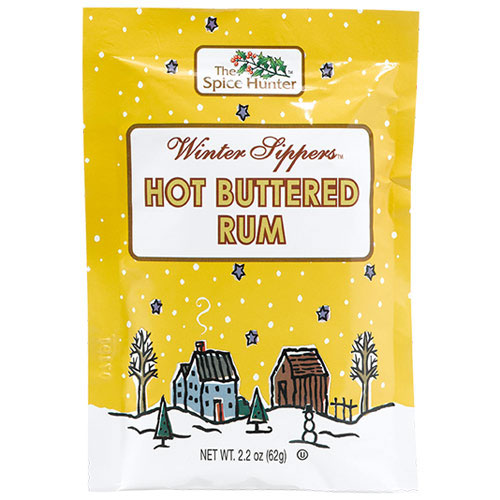 Winter Sippers, Hot Buttered Rum Packet, 2.2 oz x 6 Packets, Spice Hunter