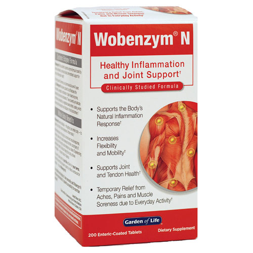 Wobenzym N, 200 Enteric-Coated Tablets, Garden of Life