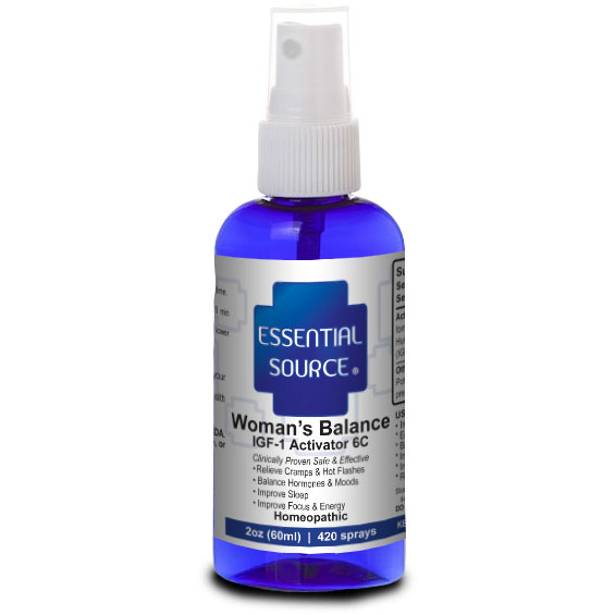 Womans Balance, IGF-1 6C Homeopathic Spray, 2 oz, Essential Source