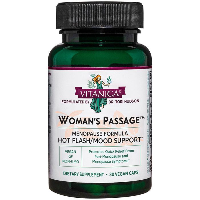 Womans Passage, Menopause Support, 30 Vegetarian Capsules, Vitanica