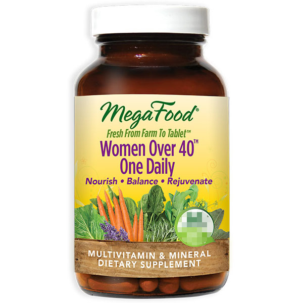 MegaFood Women Over 40 One Daily, Whole Food Multivitamins, 30 Tablets, MegaFood
