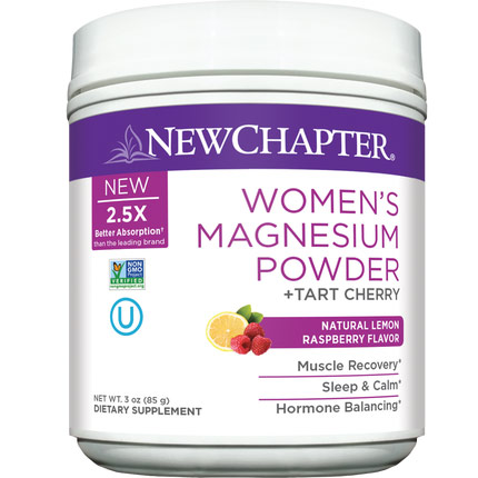 Womens Magnesium Powder + Tart Cherry, Value Size, 169 g, New Chapter