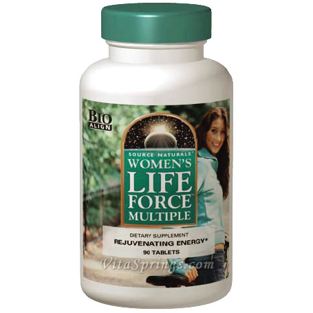 Womens Life Force Multiple No Iron 180 tabs from Source Naturals
