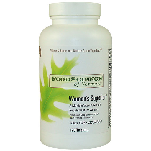 FoodScience Of Vermont Women's Superior Multiple 120 tabs, FoodScience Of Vermont