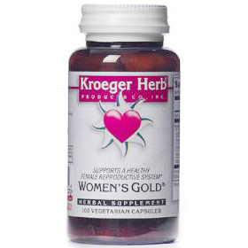 Womens Gold, Herbal Formula, 100 Vegetarian Capsules, Kroeger Herb