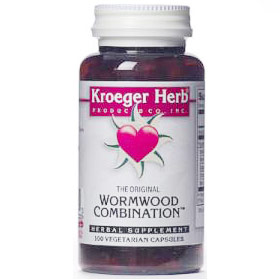 Wormwood Combination, 100 Vegetarian Capsules, Kroeger Herb