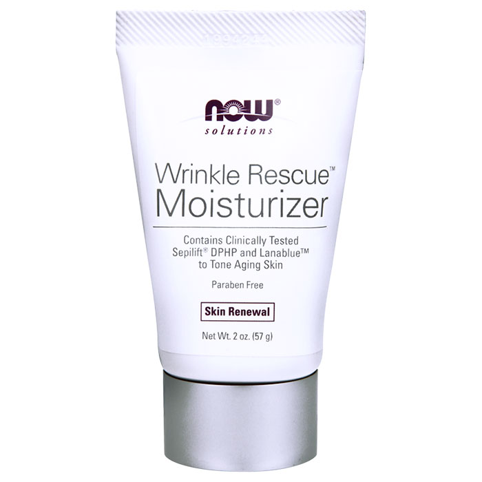 Wrinkle Rescue Moisturizer Cream, 2 oz, NOW Foods