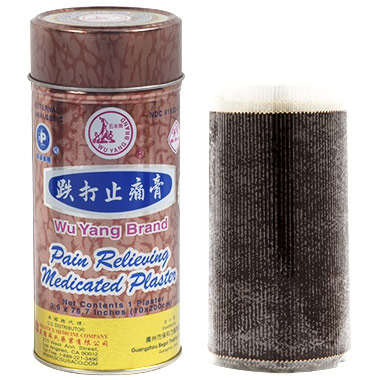 Wu Yang Pain Relieving Medicated Plaster (3.9 x 78.7 Inches), 1 Can, Solstice