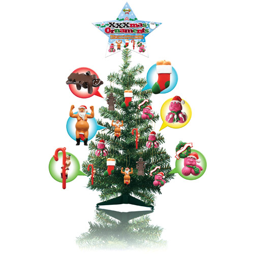 Pipedream Products Xmas Tree with 24 Ornaments, Pipedream Products