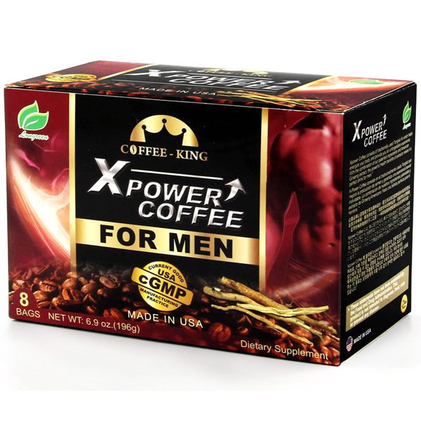 XPower Instant Coffee for Men, 8 Bags/Box, Longreen Corporation