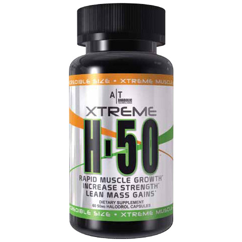 Anabolic Technologies Xtreme H-50 50 mg, 60 Halodrol Capsules, Anabolic Technologies