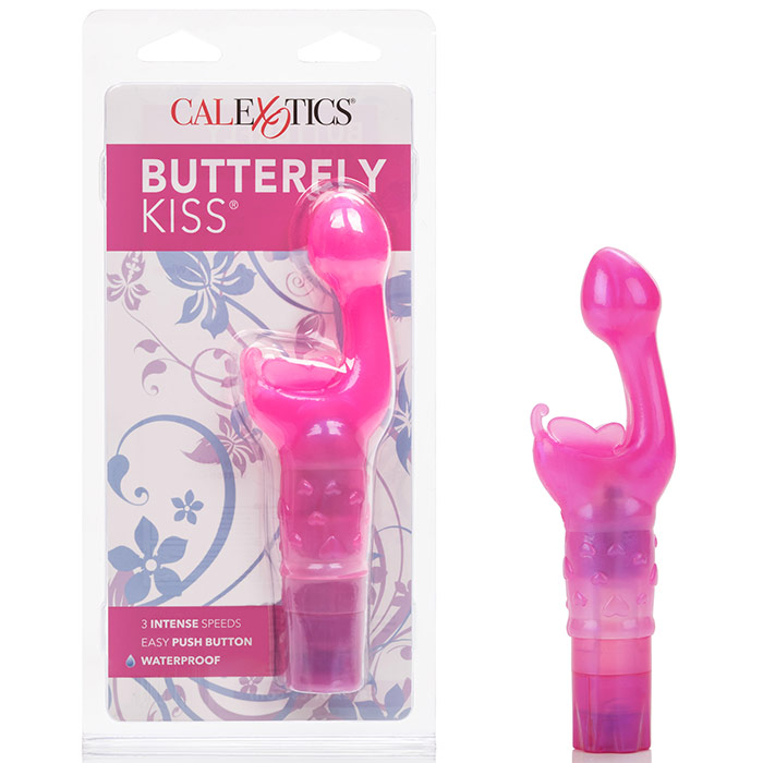 Butterfly Kiss Vibe - Pink, Wireless G-Spot Massager Vibrator, California Exotic Novelties
