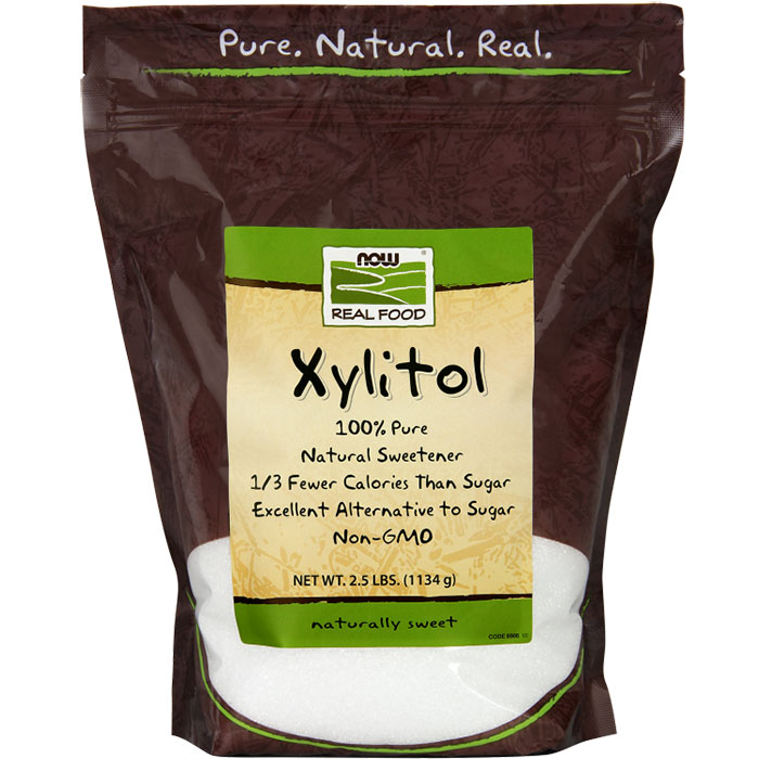 Xylitol Powder, Excellent Alternative to Sugar, 2.5 lb, NOW Foods
