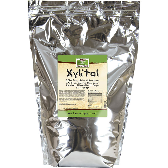 Xylitol Powder, Non-GMO, Value Size, 15 lb, NOW Foods