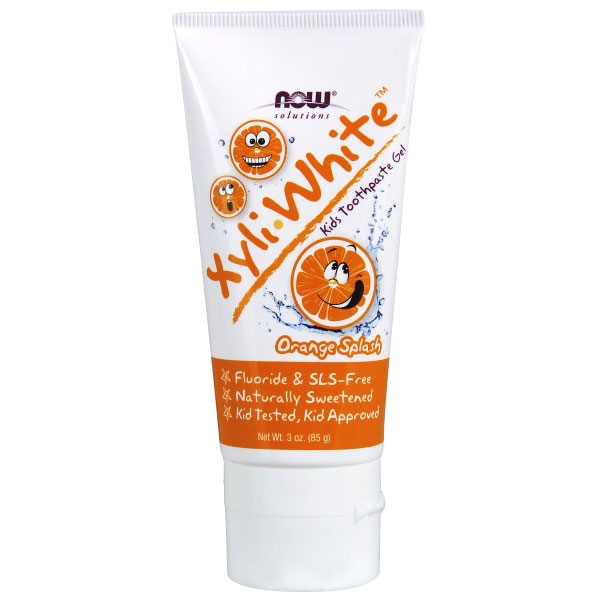 Xyliwhite Kids Toothpaste Gel - Orange Splash, 3 oz, NOW Foods