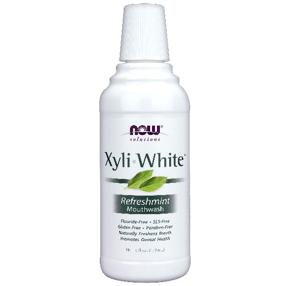 XyliWhite Mouthwash with Xylitol, 16 oz, NOW Foods