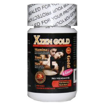 Xzen Gold, Male Sexual Enhancement, 6 Capsules/Bottle