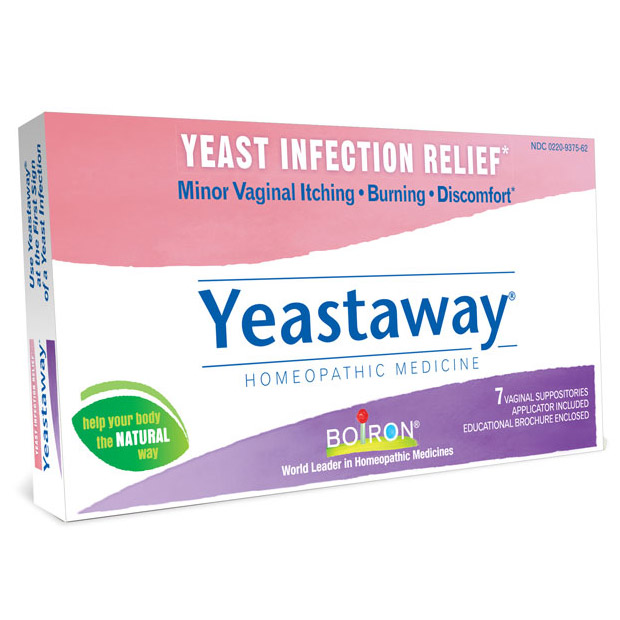 Yeastaway Vaginal Suppositories, Yeast Infection Relief 7 suppositories from Boiron