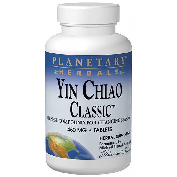 Yin Chiao Classic Chinese Herbal Formula 120 tabs, Planetary Herbals