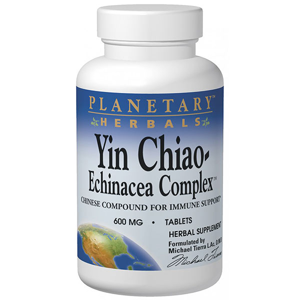 Yin Chiao-Echinacea Complex, Chinese Herbal Immune Formula, 60 Tabs, Planetary Herbals