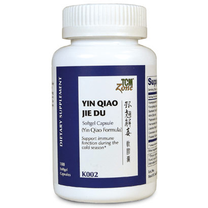 Yin Qiao Jie Du (Yin Qiao Formula), 100 Softgel Capsules, TCMzone