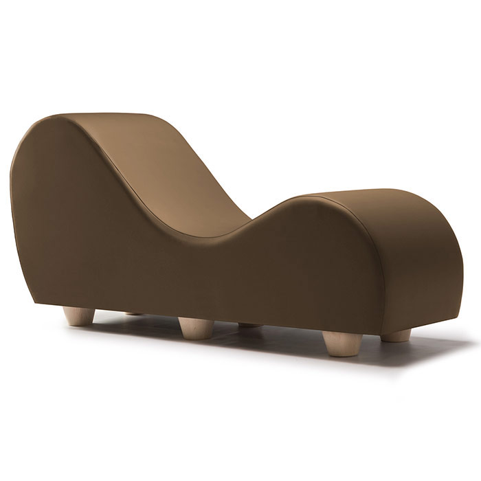 Yoga Chaise Sex Lounger W/Feet - Vinyl Taupe, Liberator Bedroom Adventure Gear